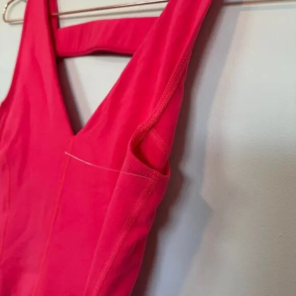 Free People Movement Never Better One Piece Jumpsuit S Pink Strappy Dance Yoga